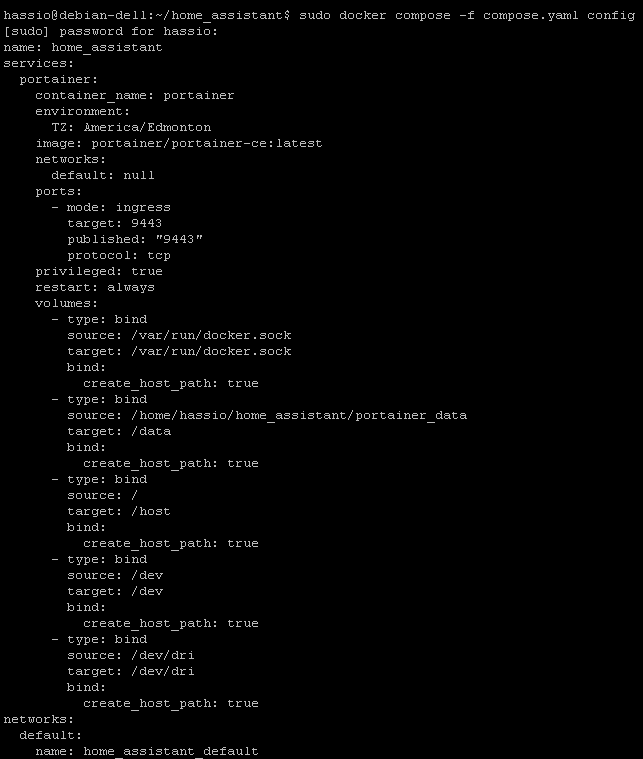 Docker Compose validate config